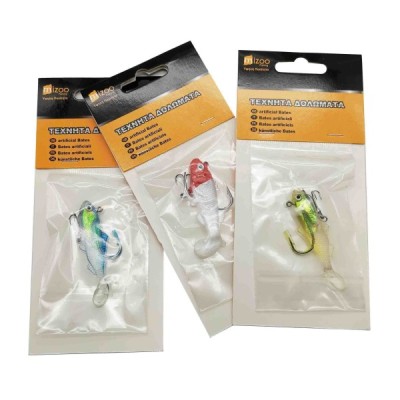 MIZOO FISHING ΤΕΧΝΗΤΟ ΔΟΛΩΜΑ ΣΙΛΙΚΟΝΗΣ ΨΑΡΑΚΙ ΣΥΡΤΗΣ 6CM